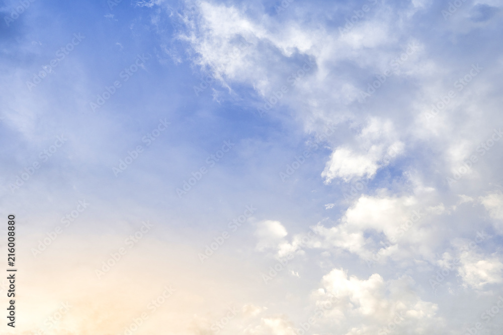 Fototapeta premium Clouds against blue sky as background
