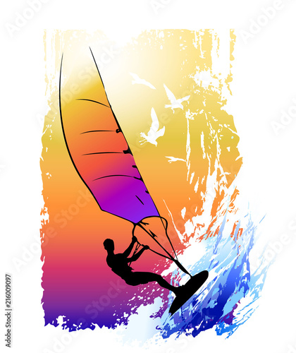 Surfer on an ocean wave