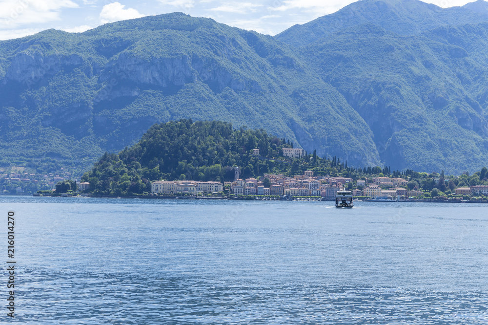 View of Lake Como (northern Italy) in a sunny day View of Lake Como (northern Italy) in a sunny day