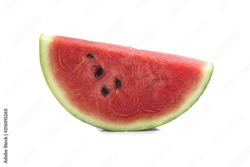 Sliced of watermelon isolated on white background. Sliced of watermelon isolated on white background.