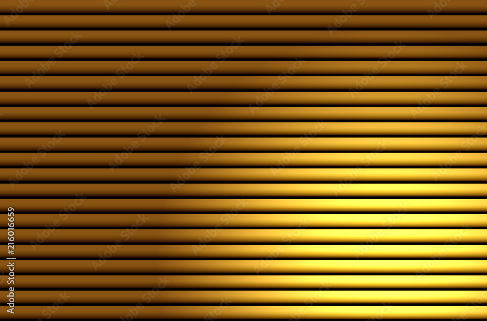 Fototapeta premium yellow orange blinds stripes with spot light effect in the corner