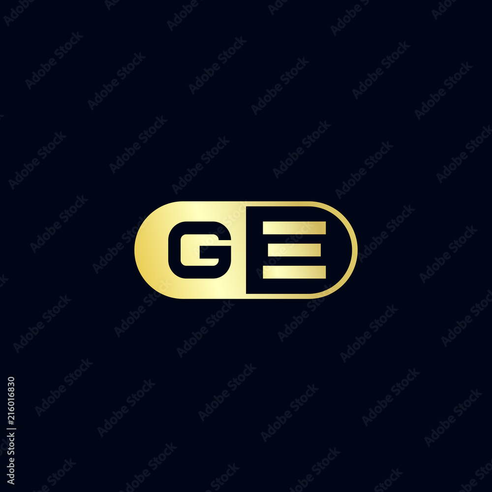 Initial Letter GE Logo Template Design Initial Letter GE Logo Template Design