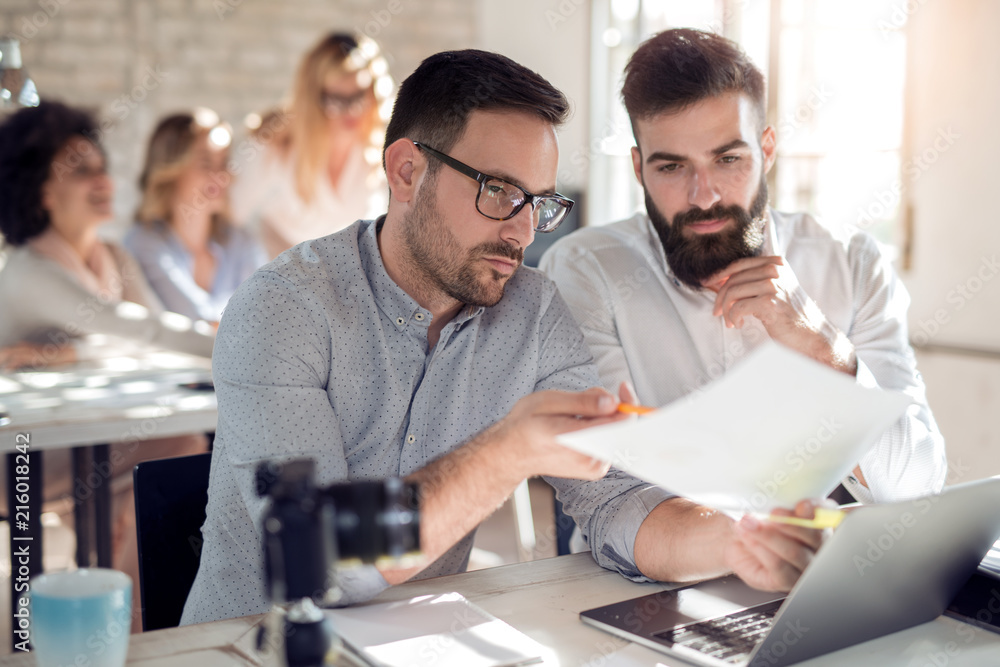 Business people working together Business people working together