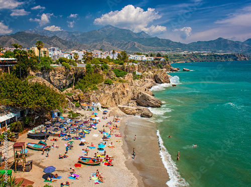 Beach in Nerja, Spain