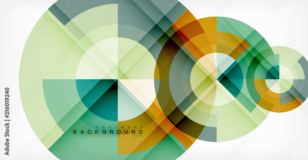 Vector circle abstract background