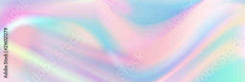 horizontal abstract pastel holographic texture design for pattern and background. photo