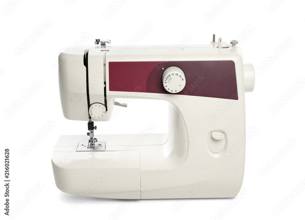 Sewing machine on white background Sewing machine on white background