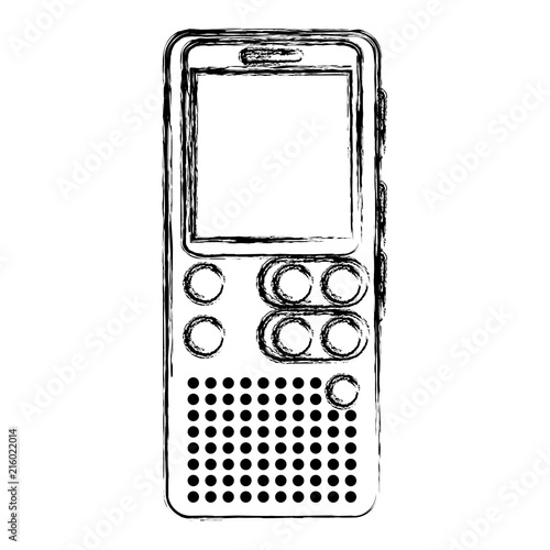 grunge digital voice recorder equipment technology