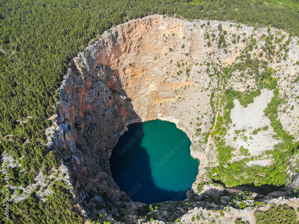 Red Lake Croatian Crveno Jezero Is A Collapse Doline collapse Red Lake Croatian Crveno Jezero Is A Collapse Doline collapse