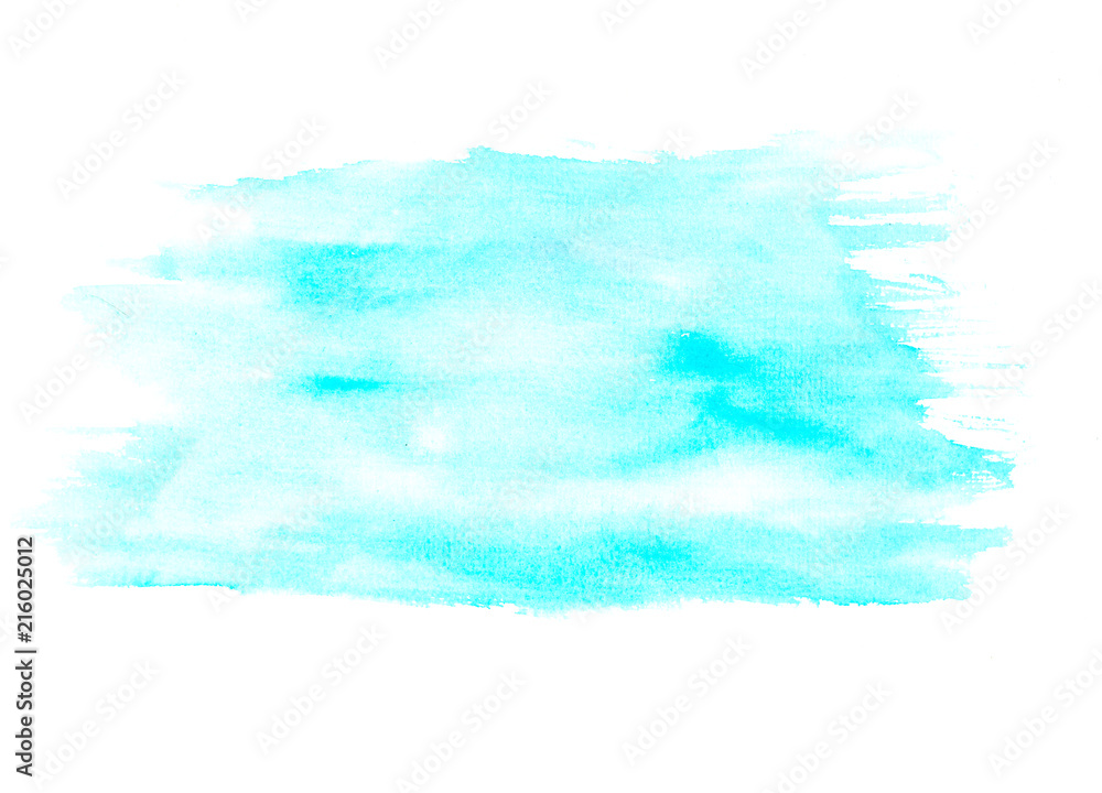 Blue watercolor background isolated on white Blue watercolor background isolated on white