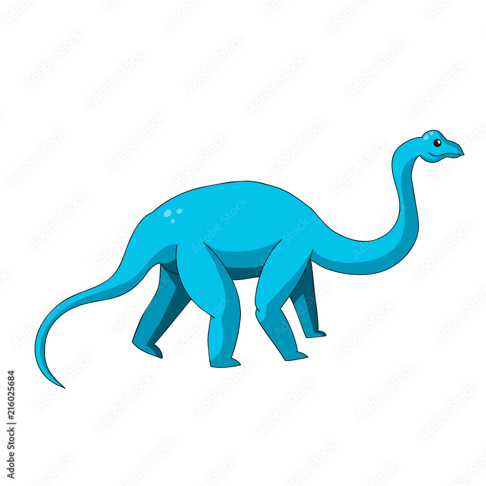 Fototapeta premium Cartoon dinosaur icon