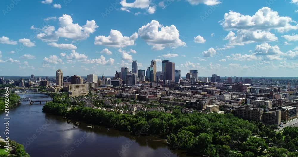 Aerial Hyperlapse of Minneapolis Skyline 4K+ Aerial Hyperlapse of Minneapolis Skyline 4K+