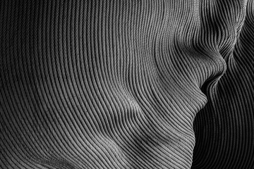 Abstract background from texture of steel bar pattern. Monochrome photo with light and shadow.