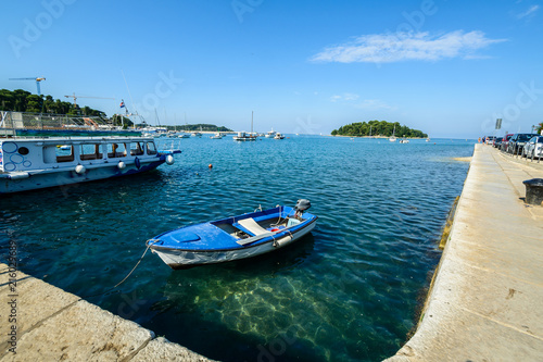 Rovinj, one of the most beautiful town in Croatia. Water around the town