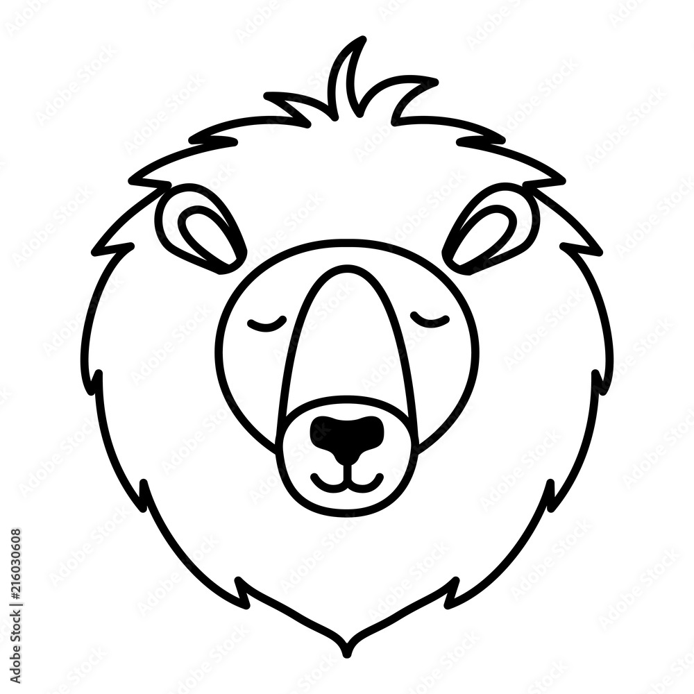 wild lion animal head vector illustration design wild lion animal head vector illustration design