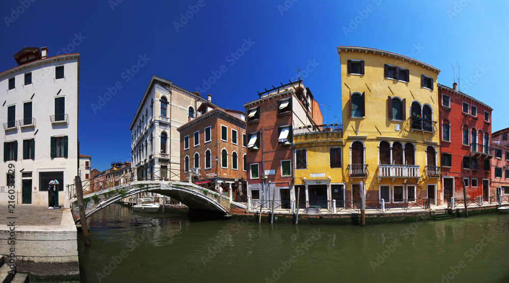 Venice, Italy - June 06, 2017.: Tourists visit in Venice View of Canale Grande in, Venice Italy