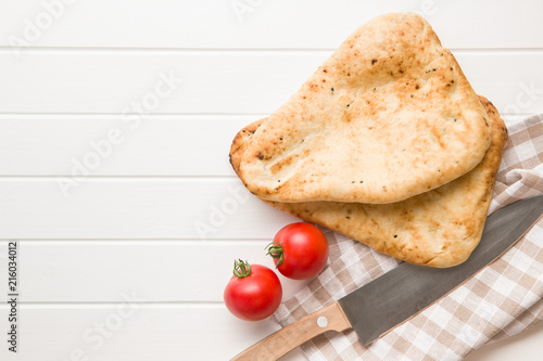 Indian naan bread photo