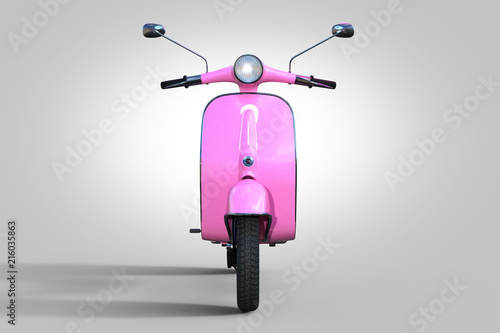 vintage pink scooter photo