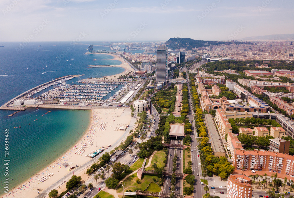 Image of seaside of Barcelona