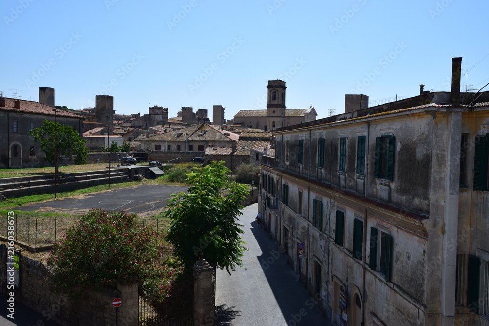 Fototapeta premium Tarquinia - panorama cittadino