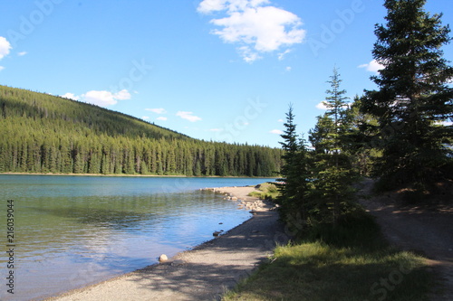 Path By Two Jack Lake, Banff National Park, Alberta