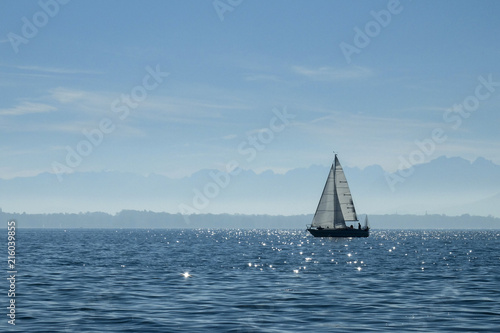 Segelboot auf dem Bodensee