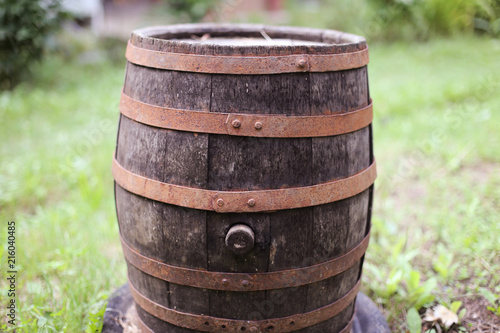Rusty old barrel