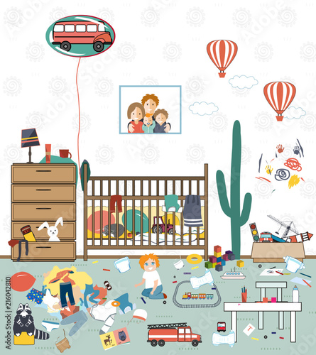 Messy kids room