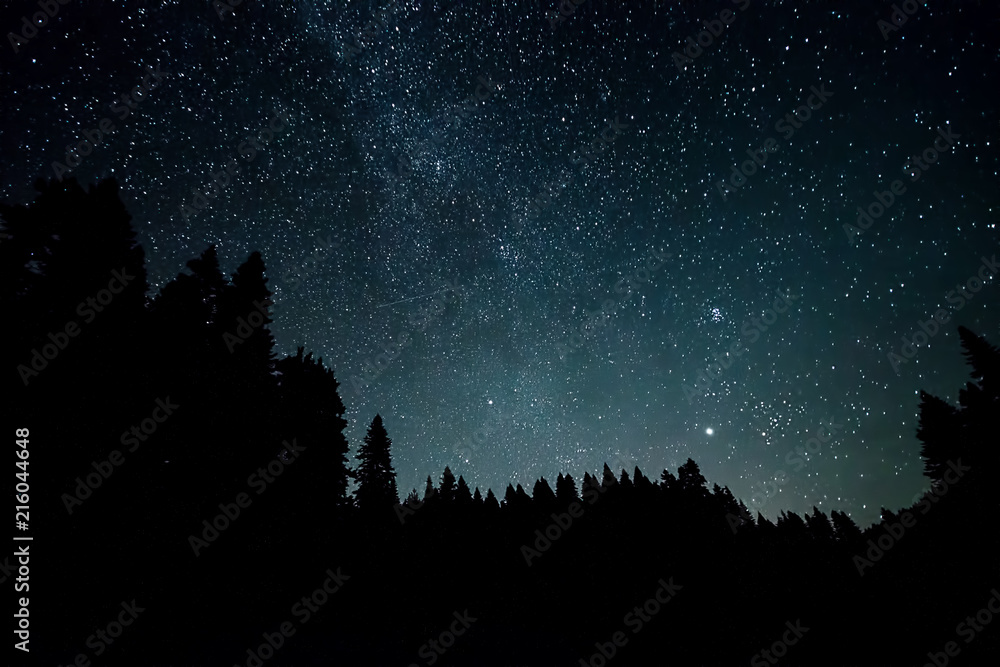 Perseid Meteor shower and stars Perseid Meteor shower and stars