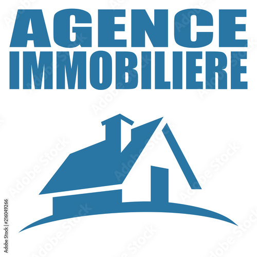 Logo agence immobilière.
