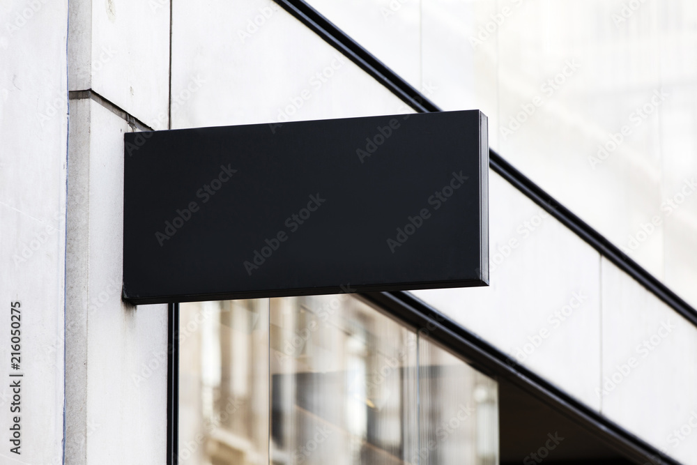Ταπετσαρία Blank sign outside a shop or restaurant with copy space