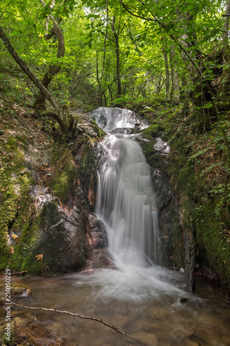 Landscape with Second Gabrovo waterfall in Belasica Mountain  Novo Selo  Republic of Macedonia