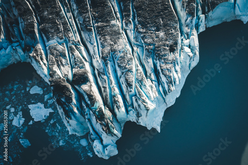 Alaskan Glacier from above photo