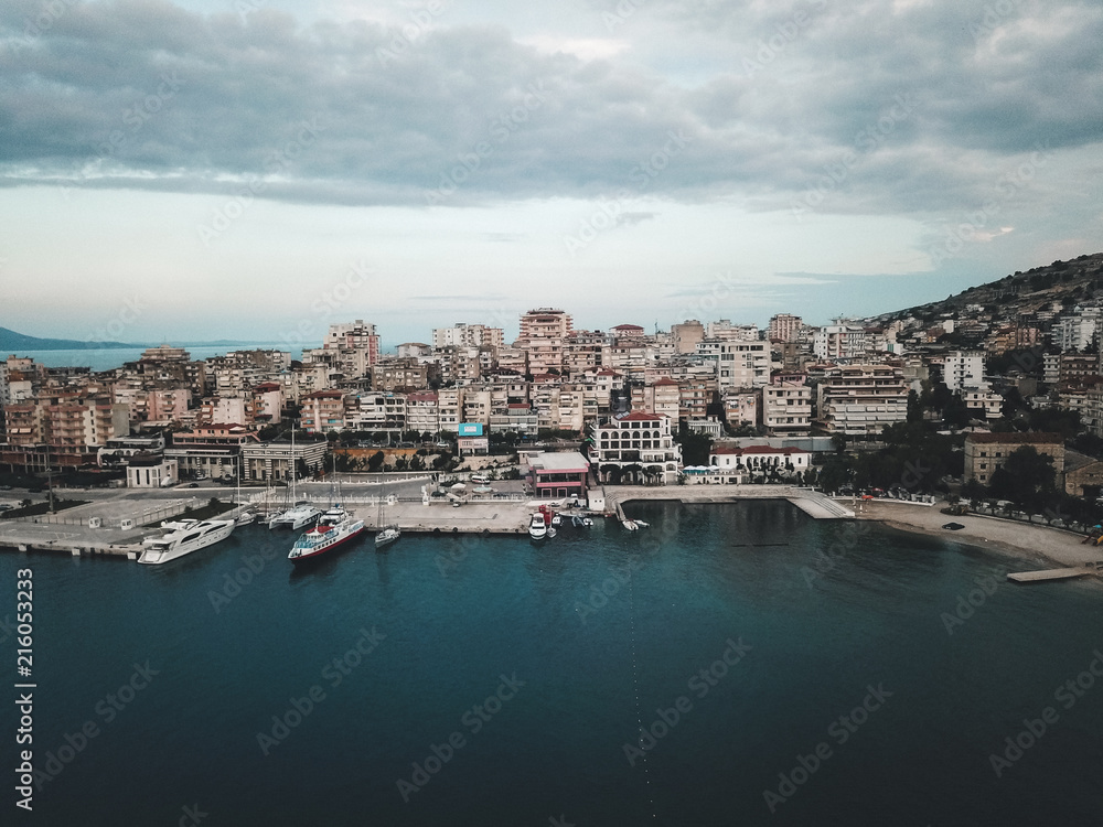 Mediterranean Town Drone 2