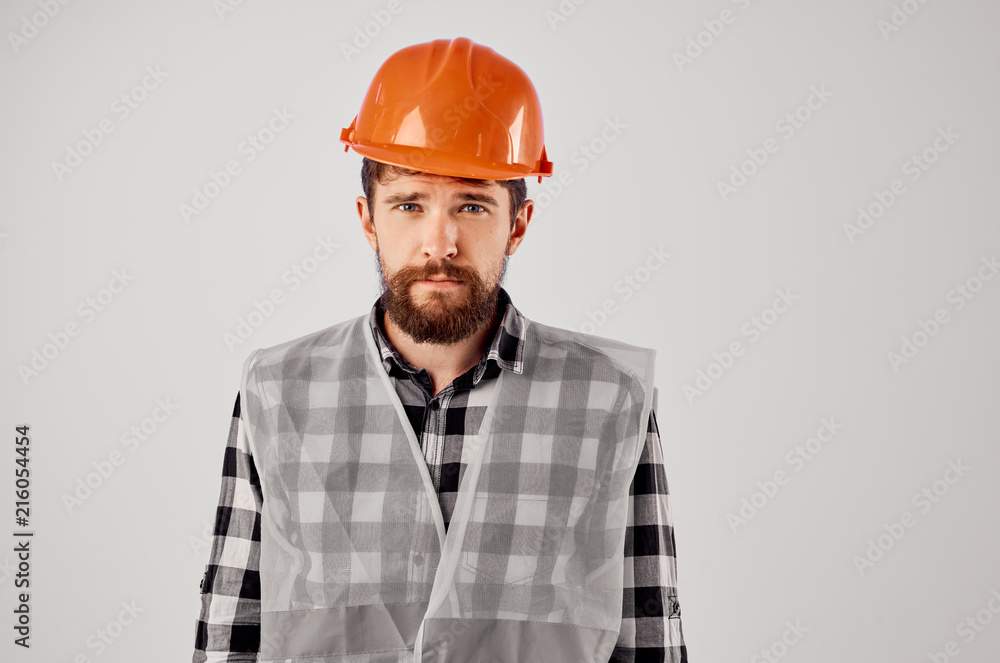 male builder with helmet male builder with helmet