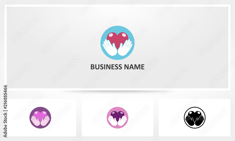 Hand Holding Hearts Logo Hand Holding Hearts Logo