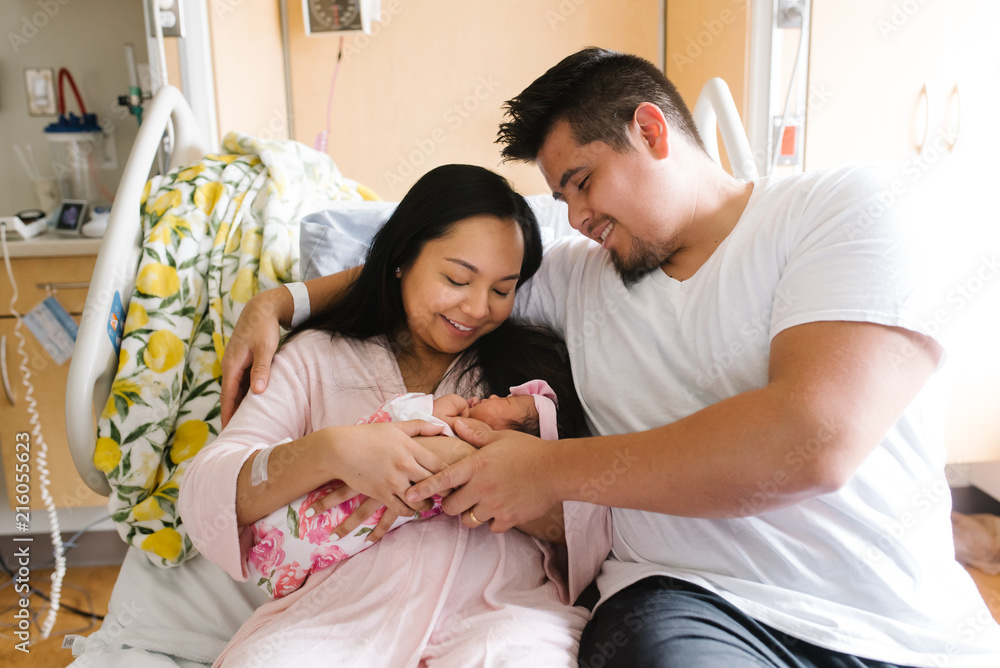 Mother and father with newborn Mother and father with newborn