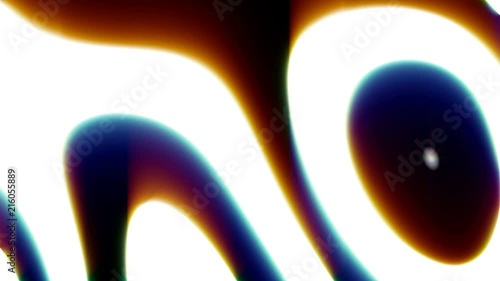 Trippy colorful texture of benzene fluid rings. Abstract background. VJ footage. Content for LED screen and projection mapping