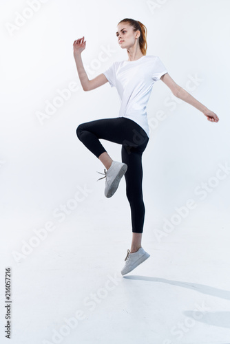 sport jump woman fitness