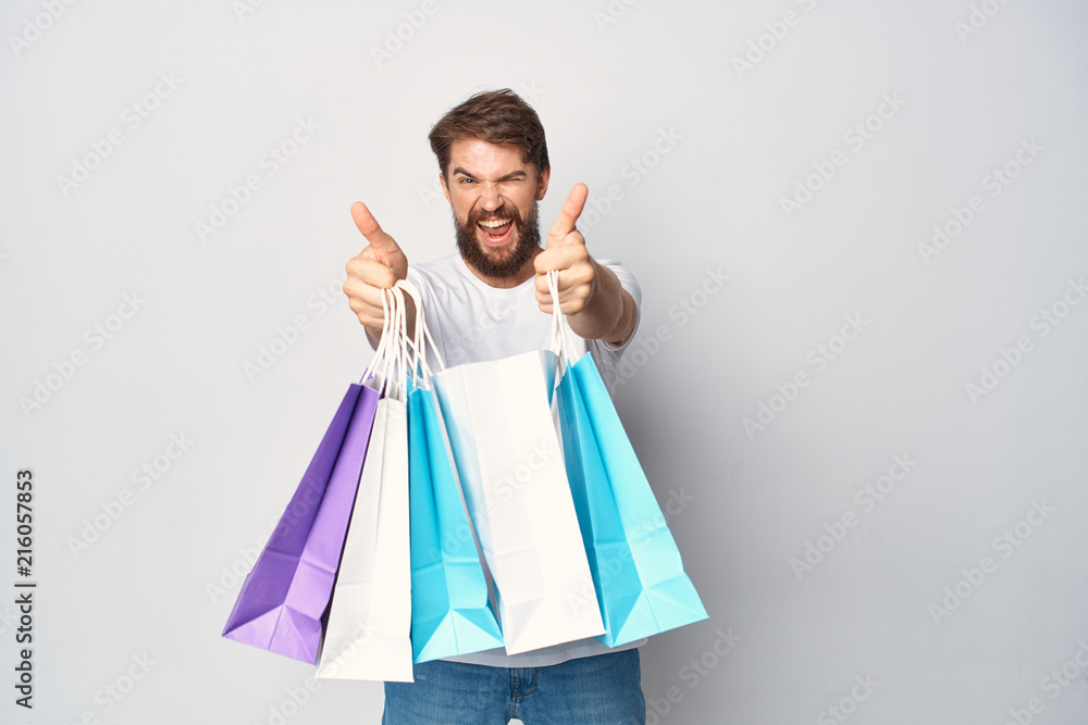 man with logo packages man with logo packages
