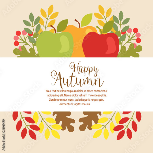 garden autumn thanksgiving flat style