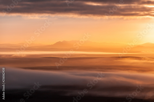 Beautiful sunset at Flinders Ranges  South Australia