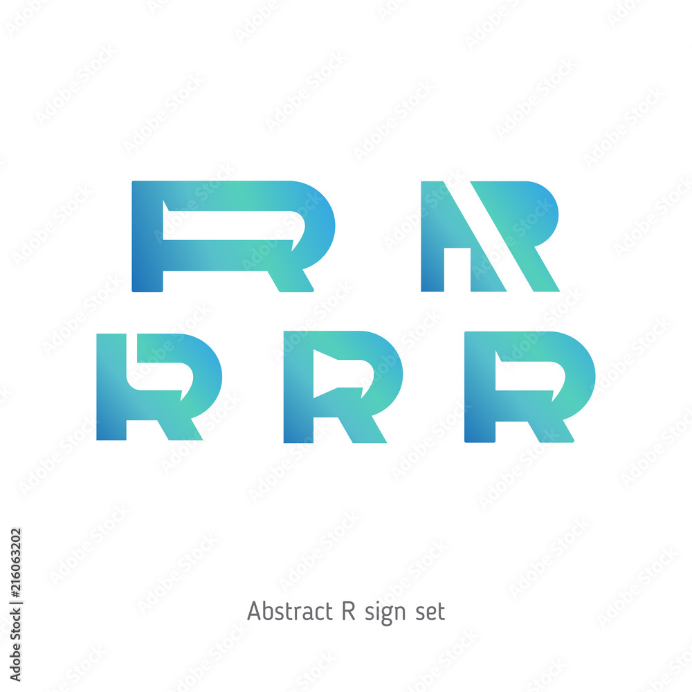 abstract logo in the form of letters abstract logo in the form of letters