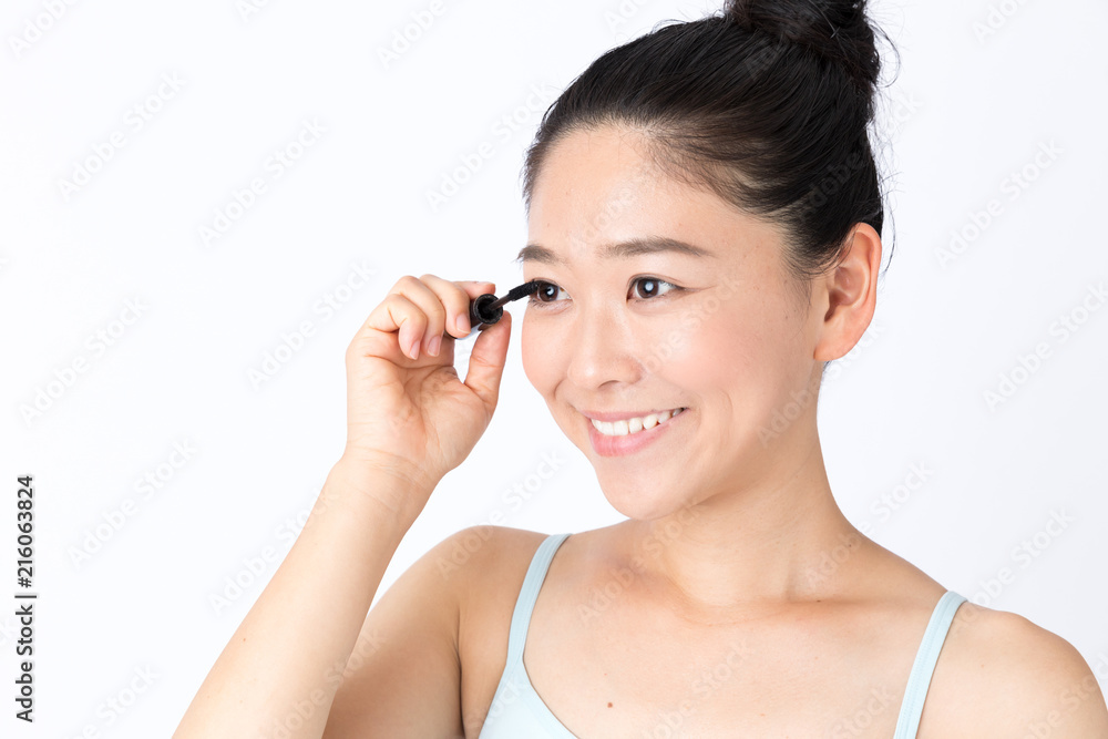 portrait of attractive asian woman beauty image on white background portrait of attractive asian woman beauty image on white background