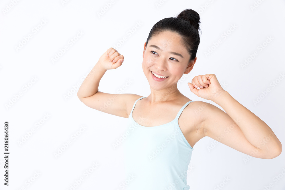 portrait of attractive asian woman beauty image on white background portrait of attractive asian woman beauty image on white background