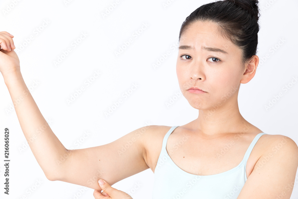 portrait of attractive asian woman beauty image on white background portrait of attractive asian woman beauty image on white background