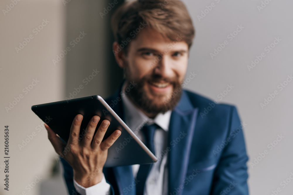 business man with tablet business man with tablet