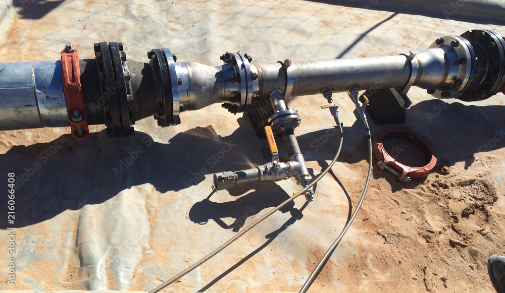 Sample Catcher on Flow Line Stock Photo Adobe Stock