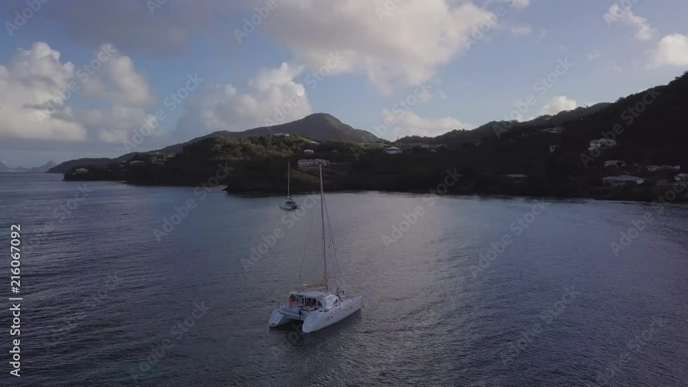 Aerial cview yacht sailing on opened sea. Sailing boat. Yacht from drone. Yachting video. Yacht from above. Sailboat from drone. Sailing video. Yachting at windy day. Yacht. Sailboat. Aerial cview yacht sailing on opened sea. Sailing boat. Yacht from drone. Yachting video. Yacht from above. Sailboat from drone. Sailing video. Yachting at windy day. Yacht. Sailboat.