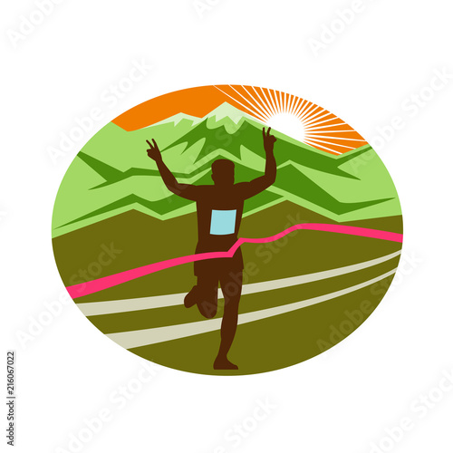 Marathon Finisher Oval
